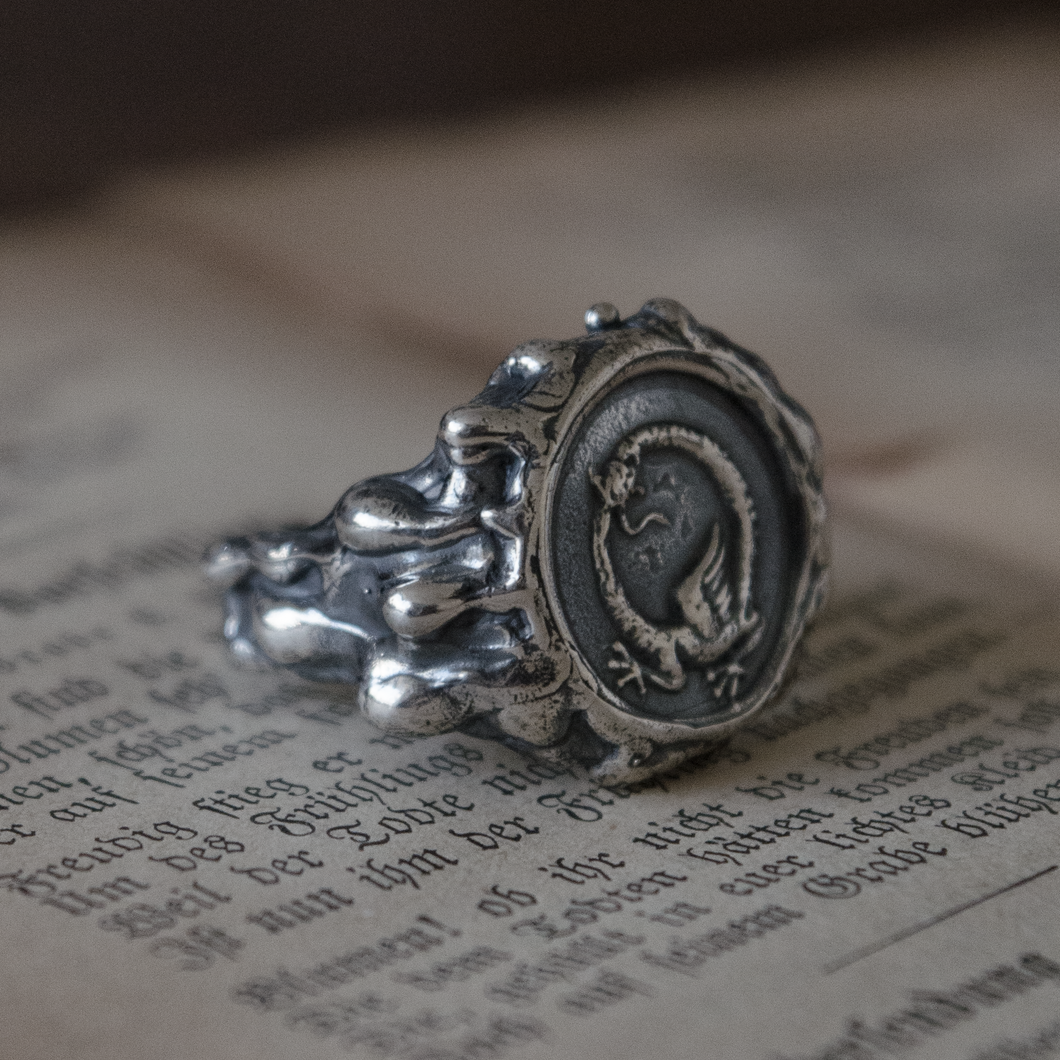 Anillo Ouroboros ○𓆙 - Talla 16