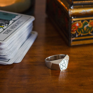 Anillo Pentagrama ✪ Talla 6